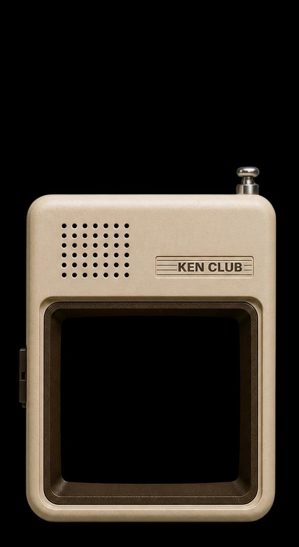 Téléphone vintage Ken Club, antenne rentrée